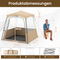 Coast - Pop-Up Sporttent - 160 x 160 x 176 cm - Bruin