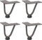 vidaXL - Haarspeld - tafelpoten - 4 - st - 10 - cm - massief - staal - naturel