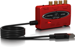 Behringer U-Control UCA222 - Geluidskaart - USB 2.0 - 48kHz Audio software - 3.5mm Headphone aansluiting