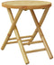 vidaXL - Tuintafel - inklapbaar - Ø - 45x45 - cm - bamboe