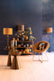 Light & Living Stoel Charlie - Karamel/Goud - Velvet