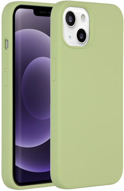 Accezz iPhone 13 - Liquid Silicone Backcover - Schokabsorberend - Groen