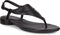 ECCO W FLAT SANDAL II - Platte sandalen - Premium leer - Zwart - Maat 39