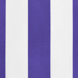 vidaXL - Vervangingsdoek - voor - luifelrok - gestreept - 6 - m - blauw - en - wit