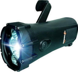 POWERplus Shark Dynamo / USB Oplaadbare LED Waterproof Zaklamp | Waterdicht tot 10 meter diepte | Opwindbare Zaklamp | Camping Boot Caravan