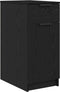 vidaXL - Bureau - Kast - in - Zwart - Eiken - - - 33x50x75 - cm - - - Gemaakt - van - Engineered - Hout