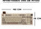 EPOMAKER RT100 - Mechanisch Draadloos Toetsenbord - 95% Indeling Flamingo Switches - Retro White