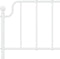 vidaXL - Hoofdbord - 160 - cm - metaal - wit