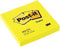 Post-it® Notes, Neon Geel, 76 x 76 mm, 100 Blaadjes/Blok