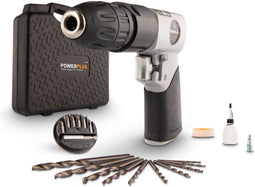 Powerplus POWAIR0802 - Pneumatische schroefboormachine - 10 mm boorcapaciteit hout/staal - Opbergkoffer inbegrepen