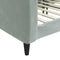 vidaXL - Slaapbank - 90x200 - cm - fluweel - lichtgrijs