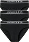 Schiesser 95/5 Organic - Heren Rio Slip - 95% biologisch katoen - Zwart (3-pack)
