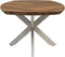 HSM Collection Salontafel Visgraat Danish 130cm Naturel/Wit Eiken/Metaal