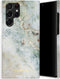 Selencia Hoesje Geschikt voor Samsung Galaxy S22 Ultra Hoesje - Selencia Maya Fashion Backcover - blauw