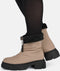 POSH by Poelman Moon - Dames Snowboots - Rits - Taupe
