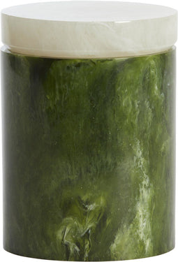 Light&living Deco box+deksel Ø13x17 cm KELIMUTU groen+wit