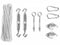 Feel Furniture - Schaduwdoek - bevestigingsset - RVS