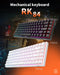 Royal Kludge RK84 - Gaming Toetsenbord - RGB Verlichting - Hot-Swappable - Wit