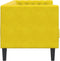 vidaXL - Driezitsbank - Chesterfield-stijl - met - bolsters - fluweel - geel