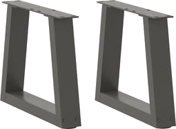 vidaXL - Eettafelpoten - 2 - st - V-vormig - 40x(30-31,3) - cm - staal - antraciet