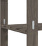 vidaXL - Opbergrek - 3-laags - 60x38x90 - cm - massief - grenenhout - grijs