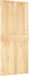 vidaXL - Schuifdeur - met - beslag - 90x210 - cm - massief - grenenhout