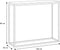 Sidetable - industrieel - 30x100x80 cm - zwart bruin