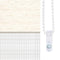 vidaXL - Zebra - rolgordijn - 140x230 - cm - stofbreedte - 135,9 - cm - marmerbeige