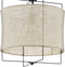 EGLO Bridekirk - Hanglamp - Ø 40 cm - Staal/Linnen - Zwart/Beige