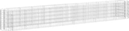 vidaXL - Gabion - plantenbak - verhoogd - 400x50x50 - cm - gegalvaniseerd - ijzer