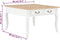 vidaXL - Salontafel - 80x80x50 - cm - hout - wit