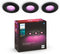 Philips Hue Xamento - Inbouwspot - Slimme verlichting met wit en gekleurd licht - Zwart (3-pack)