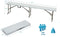 Inklapbare cateringbank - 183x28x43cm - Wit