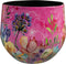TS Collection - Bloempot Fiesta fuchsia - 24x21 - Metaal & Epoxy - Exclusieve woonitems voor binnen - Handgemaakt - Unieke print - Designed by Lammie