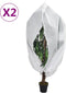vidaXL - Plantenhoezen - met - ritssluiting - 2 - st - 70 - g/m² - 3,93x3,5 - m