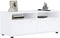 vidaXL - Tv-meubel - VISNES - 100x40x38 - cm - bewerkt - hout - wit