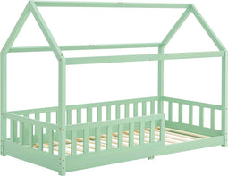 Juskys Marli - Kinderbed - 90 x 200 cm - Valbeveiliging - Mint