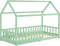 Juskys Marli - Kinderbed - 90 x 200 cm - Valbeveiliging - Mint