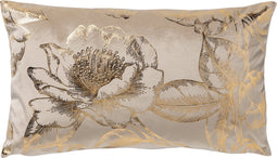Dutch Decor AVA - Kussenhoes velvet Pumice Stone 30x50 cm - beige - met rits