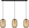 Lucide WOLFRAM - Hanglamp - 3xE27 - In hoogte verstelbaar - Mat Goud / Messing
