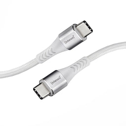 Intenso C315C - USB-C naar USB-C Kabel - Snellaadfunctie 60W - Wit (1,5 m)