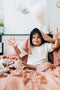 Lil' Papoe Swaddle - Inbakerdoek uit 100% Organisch Katoen - Wikkeldeken - Tetra Roest