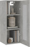 vidaXL - Wandkast - 34,5x34x90 - cm - betongrijs