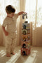 Little Dutch - Stapeltoren - Inclusief 6 houten auto’s - Multicolor (6 stuks)