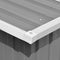 vidaXL - Tuinschuur - 257x990x181 - cm - gegalvaniseerd - staal - grijs
