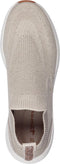 Tamaris Core Dames Sneakers - Lage Sneakers - Veterloos - Ivoor Metaal