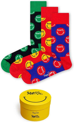 Happy Socks Love Me 3-Pack Gift Box - Unisex Sokken - Multi - Maat 36-40 (3-pack)