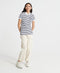 Superdry Dames Poloshirt - Lange mouw - Katoen - Maat XS