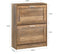 SoBuy FSR137-F - Entreekast - Smal Schoenenrek - Bruin Houtcomposiet