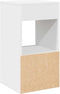 vidaXL - Nachtkastje - met - lade - 35x34x66,5 - cm - wit